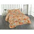 thumbnail image 1 of Ambesonne Starfish Quilted Bedspread Set 3 Pcs, Print Nautical Sea Animals, Twin, Marigold Pale Peach Coral, 1 of 4