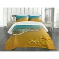 thumbnail image 1 of Ambesonne Starfish Quilted Bedspread Set 3 Pcs, Summer Sunset, King Size, Multicolor, 1 of 5