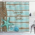 thumbnail image 1 of Ambesonne Starfish Shower Curtain, Summer Travel, 69"Wx75"L, Mint Green Turquoise, 1 of 3