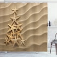 thumbnail image 1 of Ambesonne Starfish Shower Curtain, Tree from Shells, 69"Wx75"L, Pale Brown, 1 of 3