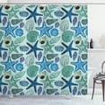 thumbnail image 1 of Ambesonne Starfish Shower Curtain, Tropical Shells, 69"Wx70"L, Multicolor, 1 of 3