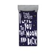thumbnail image 1 of Ambesonne Starry Sky Fitted Sheet & Pillow Sham Set, Planets Galaxy Space, Twinxl, Dark Blue Grey Multicolor, 1 of 2