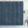 thumbnail image 1 of Ambesonne Stars Shower Curtain, Night Sky Constellation Motif, 69"Wx75"L, Grey Teal and Multicolor, 1 of 4
