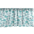 thumbnail image 1 of Ambesonne Stars Window Valance, Abstract Clouds Pattern with Star Motifs Cartoon Style Weather, Curtain Valance for Kitchen Bedroom Decor with Rod Pocket, 54" X 18", Sea Green Seafoam, 1 of 3