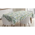thumbnail image 1 of Ambesonne Steam Engine Tablecloth Rectangular Table Cover, Train, 60"x90", Apple Green Turquoise, 1 of 4