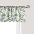 thumbnail image 1 of Ambesonne Steam Engine Window Valance, Train Pattern Travel, 42" x 12", Apple Green Turquoise, 1 of 3