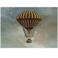 thumbnail image 1 of Ambesonne Steampunk Jigsaw Puzzle Durable Cardboard, Air Balloon and Stars, 1000 pcs, Multicolor, 1 of 1