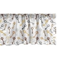 thumbnail image 1 of Ambesonne Steampunk Window Valance, Pastel Vintage Keys, 54" X 18", Multicolor, 1 of 3