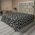 thumbnail image 1 of Ambesonne Stone Print Flat Bedding Sheet Soft Top Sheet, Boulder Coastal Pattern, Queen, Dark Grey and Dimgray, 1 of 1