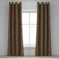 thumbnail image 1 of Ambesonne Stone Print Grommet Curtain, Wall Look Art Earthy, 50"x72", Ecru Brown and Cocoa, 1 of 5