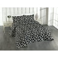 thumbnail image 1 of Ambesonne Stone Print Quilted Bedspread Set 3 Pcs, Boulder Coastal Pattern, Queen, Dark Grey and Dimgray, 1 of 4