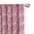 thumbnail image 1 of Ambesonne Strawberries Curtains, Fruity Berries Flowers, Pair of 28"x95", Pink Multicolor, 1 of 5