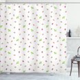 thumbnail image 1 of Ambesonne Strawberry Shower Curtain, Simplistic Sketch, 69"Wx75"L, Lime Green White, 1 of 3