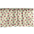 thumbnail image 1 of Ambesonne Strawberry Window Valance, Summer Delicious Fruits of Different Sizes Pattern on Pastel Background, Curtain Valance for Kitchen Bedroom Decor with Rod Pocket, 54" X 18", Cream Dark Coral, 1 of 2