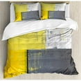 thumbnail image 1 of Ambesonne Street Art Modern Grunge Abstract Design Squares Duvet Cover Set, 1 of 3