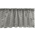 thumbnail image 1 of Ambesonne Stripe Valance Pack of 2, Monochrome Vertical Waves, 42"X18", Ivory and Charcoal Grey, 1 of 1