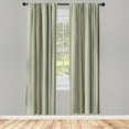 thumbnail image 1 of Ambesonne Striped Curtains, Geometric Abstract Vintage, Pair of 28"x63", Sage Green, 1 of 2