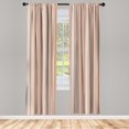 thumbnail image 1 of Ambesonne Striped Curtains, Geometric Abstract Vintage, Pair of 28"x84", Redwood, 1 of 2