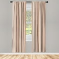 thumbnail image 1 of Ambesonne Striped Curtains, Geometric Abstract Vintage, Pair of 28"x95", Redwood, 1 of 2