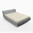 thumbnail image 1 of Ambesonne Striped Fitted Sheet, Geometric and Modern, Queen Size, White and Yellow, 1 of 3