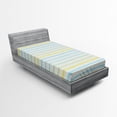 thumbnail image 1 of Ambesonne Striped Fitted Sheet, Grunge Pastel Pattern, Twin Size, Multicolor, 1 of 2