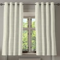 thumbnail image 1 of Ambesonne Striped Grommet Curtain, Geometric and Modern, 50" x 54", White and Yellow, 1 of 6