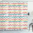 thumbnail image 1 of Ambesonne Striped Shower Curtain, Boho Wavy Rough Lines, 69"Wx75"L, Multicolor, 1 of 5
