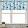 thumbnail image 1 of Ambesonne Striped Valance Pack of 2, Turtle Blue Aquatic, 54"X12", Blue Navy, 1 of 5