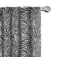 thumbnail image 1 of Ambesonne Stripes Curtains, Zebra Skin Pattern, Pair of 28"x95", Black White, 1 of 5