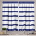 thumbnail image 1 of Ambesonne Stripes Kitchen Curtains, Abstract Pattern Retro Art, 55"x36", Blue Violet, 1 of 1
