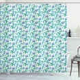 thumbnail image 1 of Ambesonne Succulent Shower Curtain, Blue Green Cacti Plants, 69"Wx75"L, Blue Green and White, 1 of 5