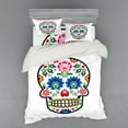 thumbnail image 1 of Ambesonne Sugar Skull Bedding Set 4 Pcs, Polish Folk Art, Queen, Multicolor, 1 of 2