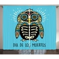 thumbnail image 1 of Ambesonne Sugar Skull Curtains 2 Panel Set, Dead Folk Penguin, 108" x 90", Multicolor, 1 of 3