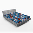 thumbnail image 1 of Ambesonne Sugar Skull Fitted Sheet 2 Pcs Set, Mexican Retro Dots, King, Multicolor, 1 of 3