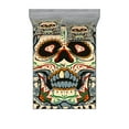thumbnail image 1 of Ambesonne Sugar Skull Fitted Sheet & Pillow Sham Set, Gothic Killer Frame, Queen, Multicolor, 1 of 2
