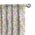 thumbnail image 1 of Ambesonne Summer Window Curtains, Colored Geometric Circle, Each 28" W x 95" L, Lavender Salmon, 1 of 4