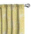 thumbnail image 1 of Ambesonne Summer Window Curtains, Romantic Blooming Branches, Each 28" W x 84" L, Pastel Yellow White, 1 of 4