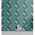 thumbnail image 1 of Ambesonne Summer Botanic Peel & Stick Wallpaper for Home, Leaf Vertical Stripe, 13"x100", Cadet Blue and Dark Teal, 1 of 1