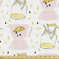 thumbnail image 1 of Ambesonne Summer Fabric by the Yard Upholstery, Lemonade Glass Jar Pattern, 3 Yards, Multicolor, 1 of 5
