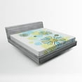 thumbnail image 1 of Ambesonne Summer Fitted Sheet, Chamomiles Wild Flower, Queen Size, Pale Green Dark Green, 1 of 2