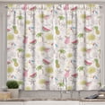 thumbnail image 1 of Ambesonne Summer Kitchen Curtains, Watermelon Lemon Umbrella, 55"x45", Pale Eggshell Multicolor, 1 of 3