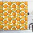 thumbnail image 1 of Ambesonne Summer Orange Shower Curtain, Fresh Juicy Fruits, 69"Wx75"L, White Orange, 1 of 3