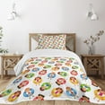 thumbnail image 1 of Ambesonne Summer Quilted Bedspread Set 2 Pcs, in Pool Summer, Twin Size, Multicolor, 1 of 5