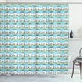thumbnail image 1 of Ambesonne Summer Shower Curtain, Sailing Boats of Summer, 69"Wx70"L, Multicolor, 1 of 3