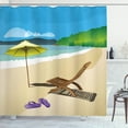 thumbnail image 1 of Ambesonne Summer Shower Curtain, Sunshine Sand Waves, 69"Wx70"L, Multicolor, 1 of 5