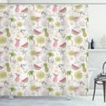 thumbnail image 1 of Ambesonne Summer Shower Curtain, Watermelon Lemon Umbrella, 69"Wx84"L, Pale Eggshell Multicolor, 1 of 5