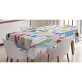 thumbnail image 1 of Ambesonne Summer Tablecloth Rectangular Table Cover, Vacation Monkey Zebra Sunny, 60"x90", Pale Blue Multicolor, 1 of 4