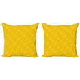 thumbnail image 1 of Ambesonne Summer Throw Pillow Cover 2 Pack, Sun Solar Sketchy, 20", Yellow, 1 of 6