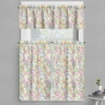 thumbnail image 1 of Ambesonne Summer Valance & Curtain, Colored Geometric Circle, 55"x24", Lavender Salmon, 1 of 6