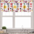 thumbnail image 1 of Ambesonne Summer Valance Pack of 2, Summer Time Beach Elements, 54"X12", Multicolor, 1 of 4